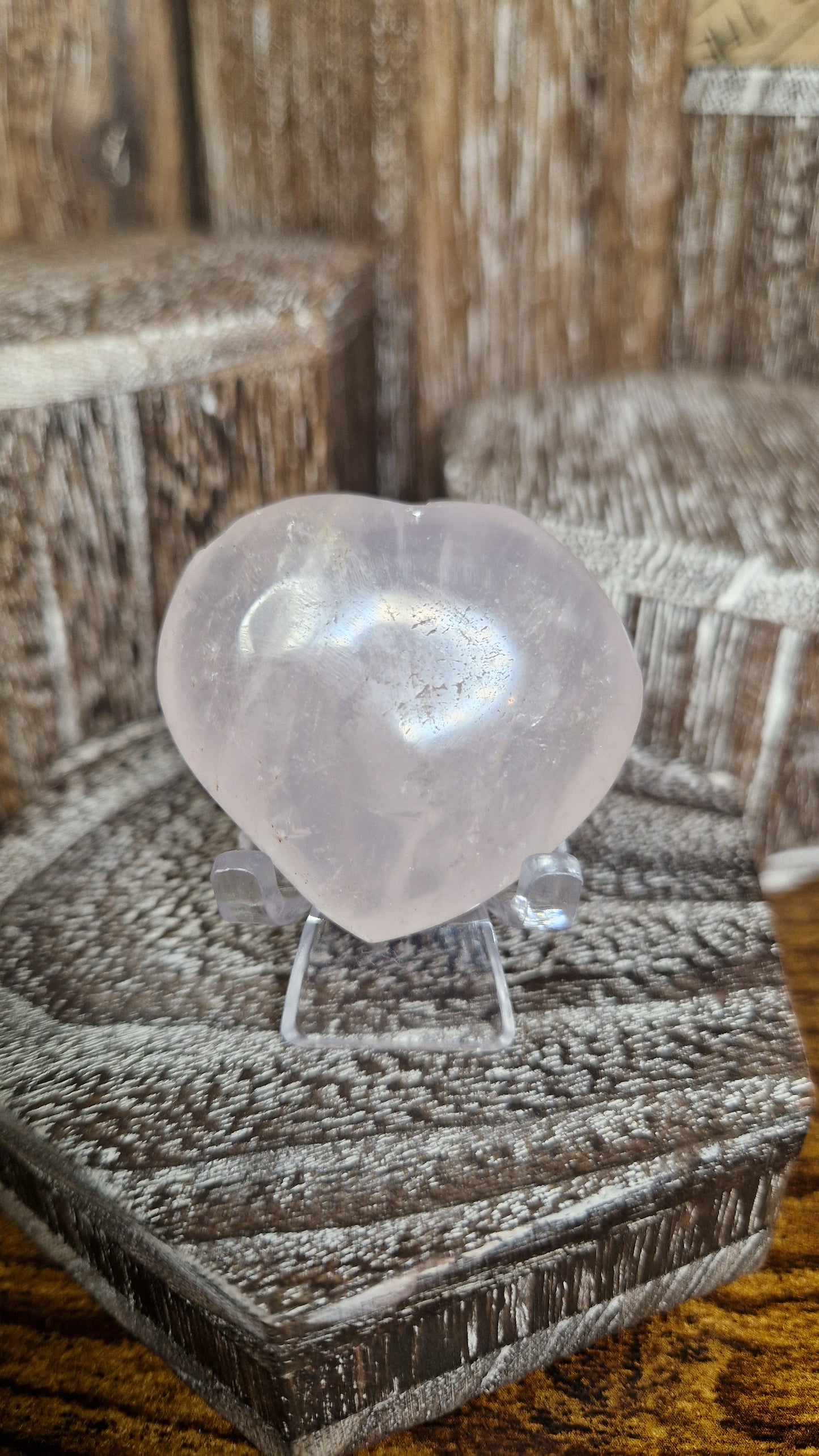 Rose Quartz Heart - 87
