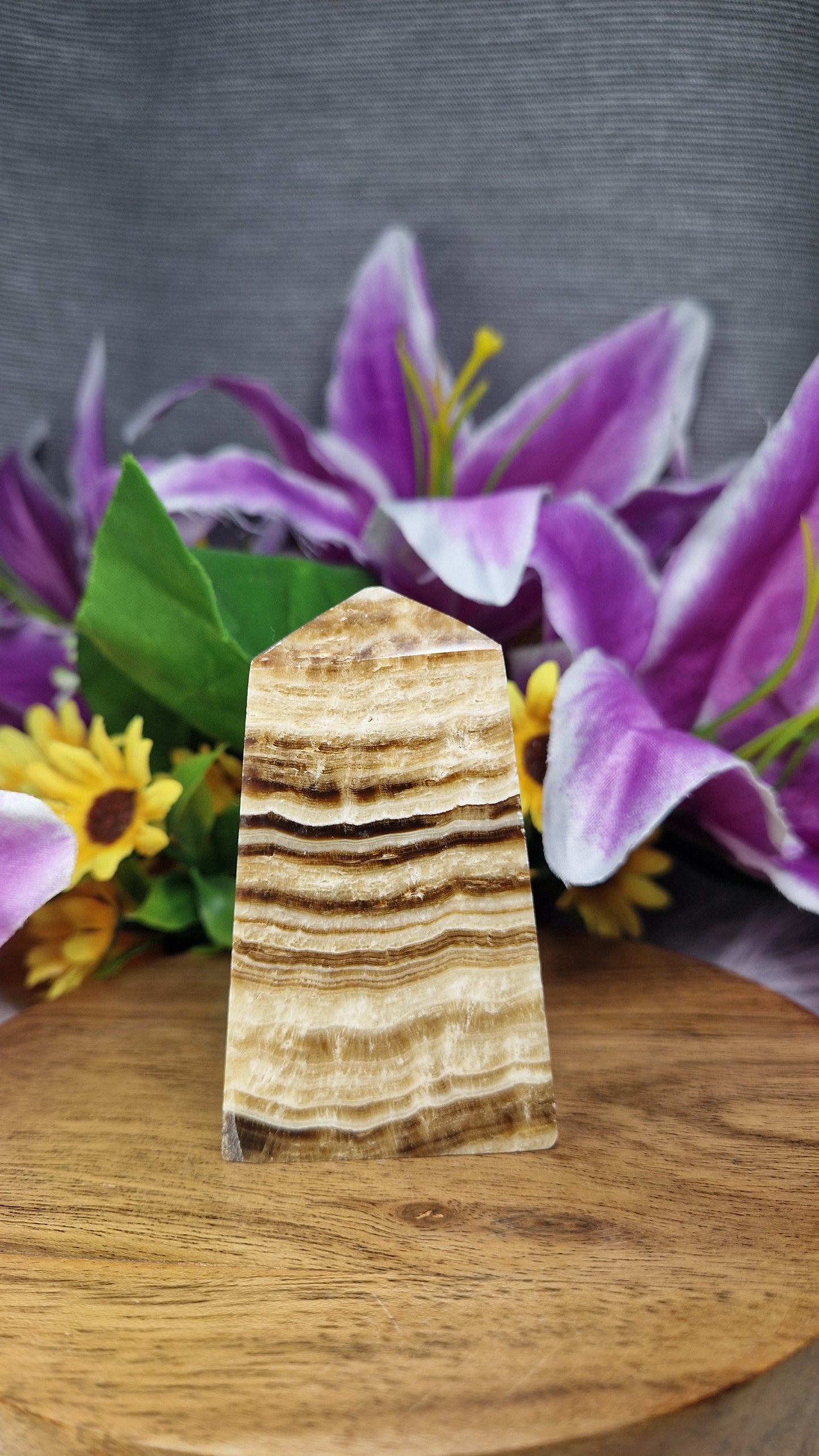 Chocolate Calcite Tower - 27