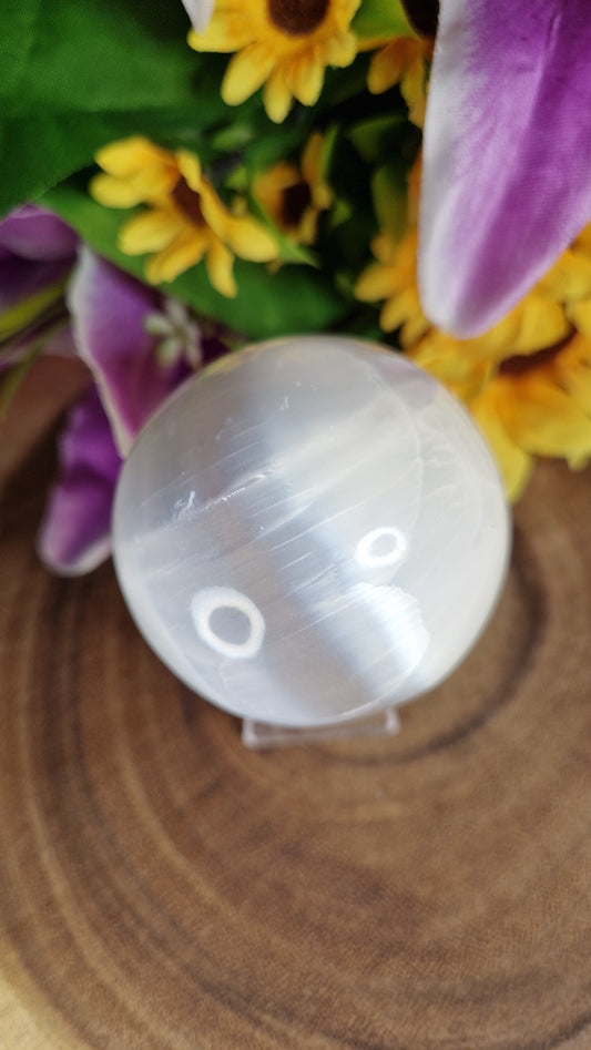 Selenite Sphere - 555