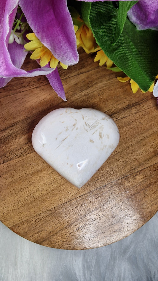 Scolecite and Peach Heart - 14