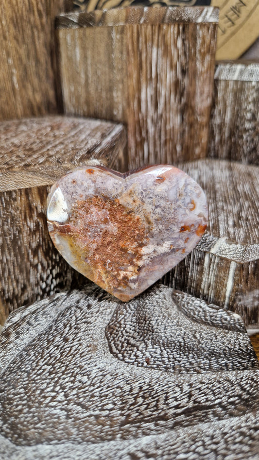 Crazy Lace Agate Heart - 43