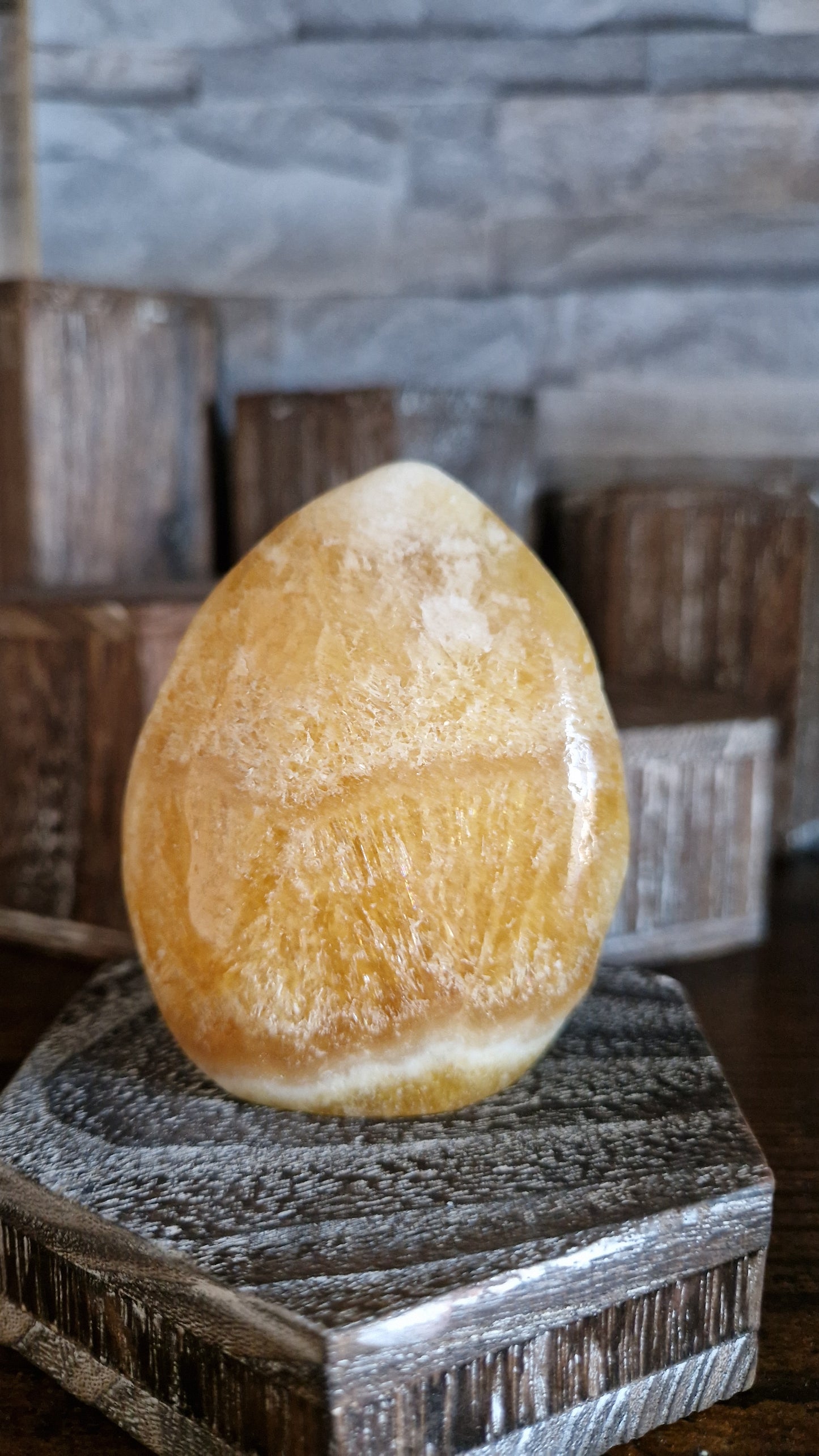 Orange Calcite Free Form - 118