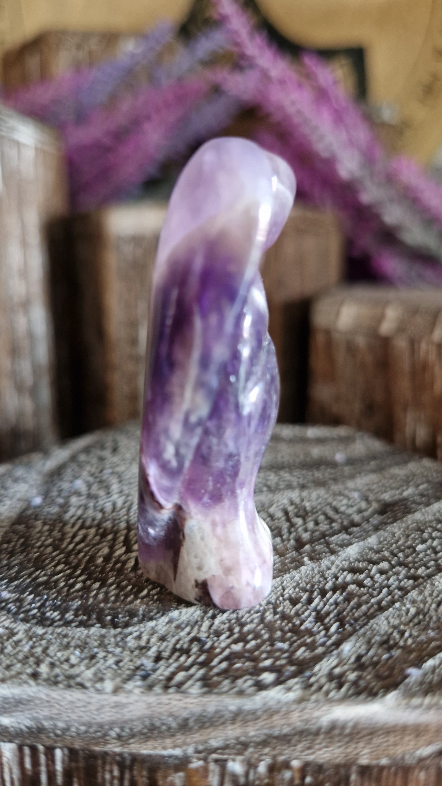Chevron Amethyst Angel - 25