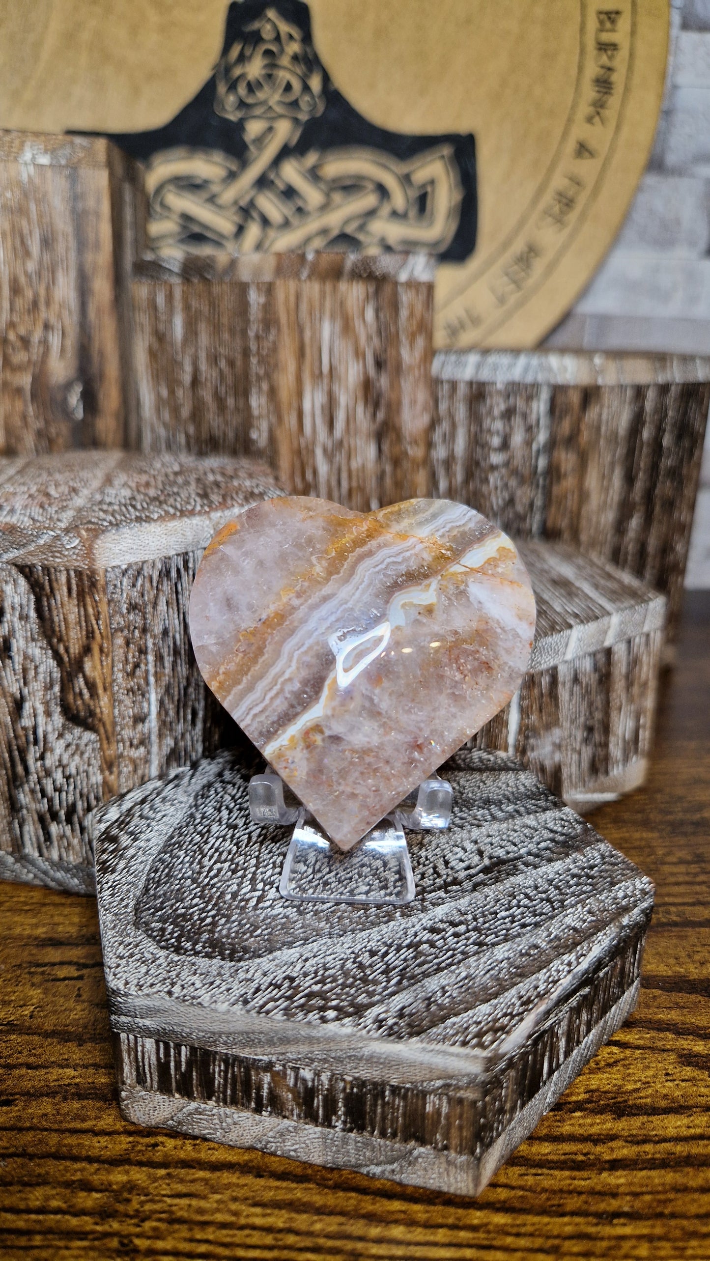 Mexican Amethyst Heart - 45