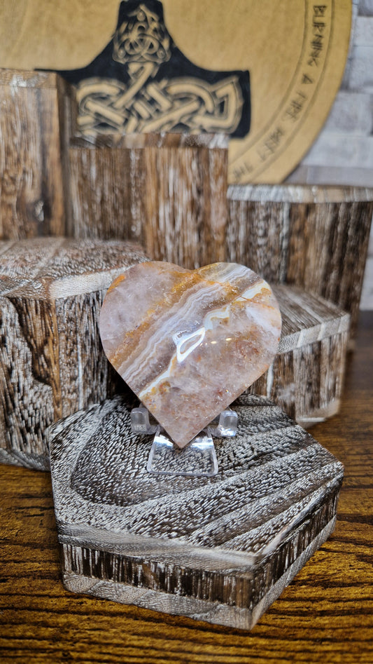 Mexican Amethyst Heart - 45