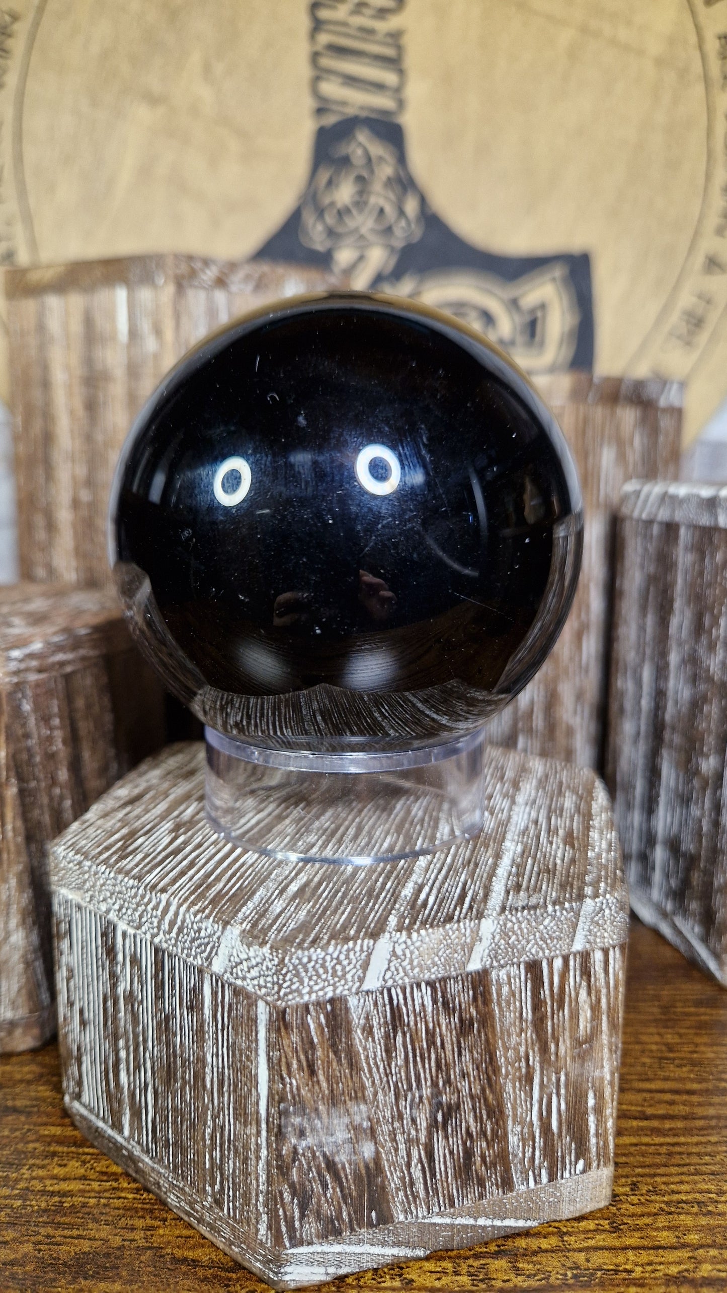 Black Obsidian Sphere -688