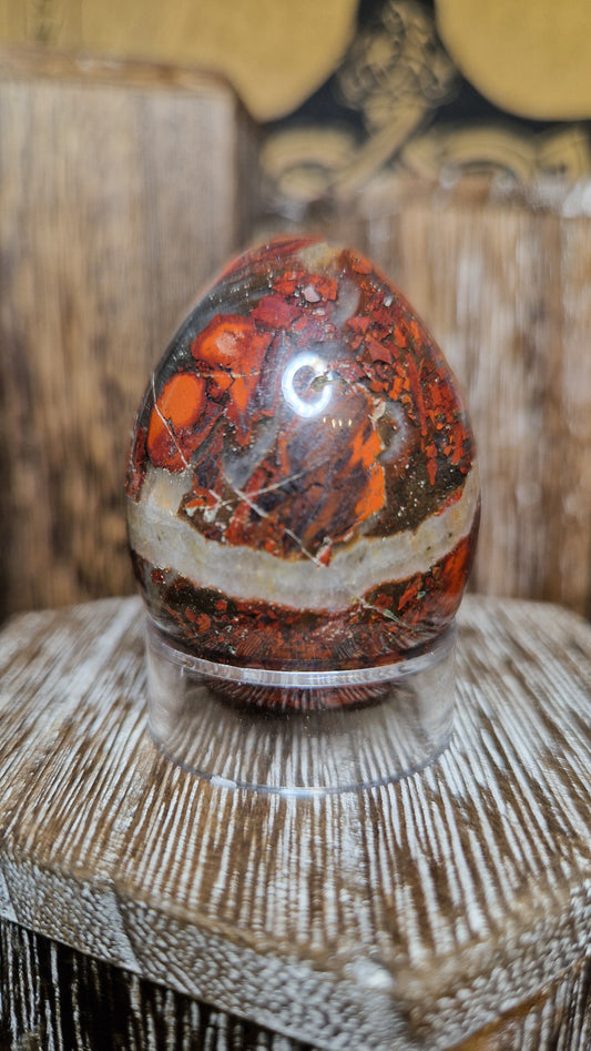 Brecciated Jasper Egg - 15