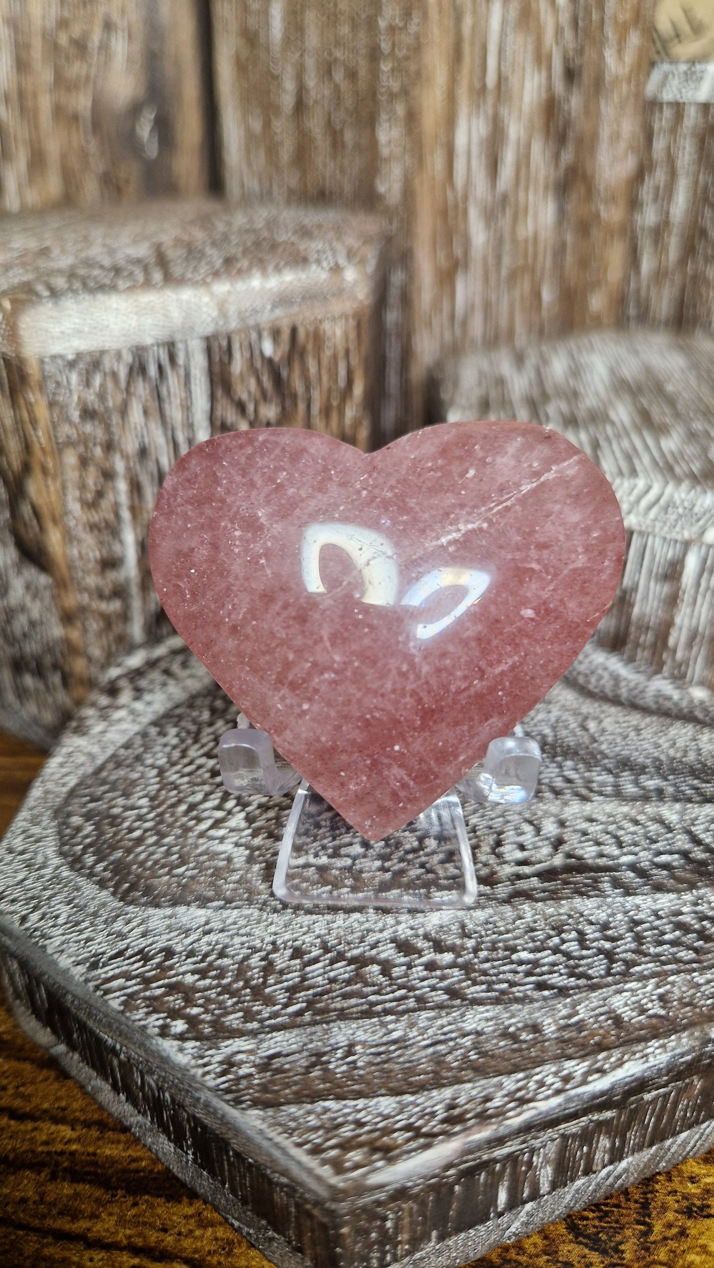 Strawberry Quartz Heart - 89