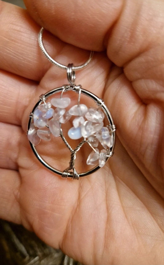 Opal Necklace Tree of Life
