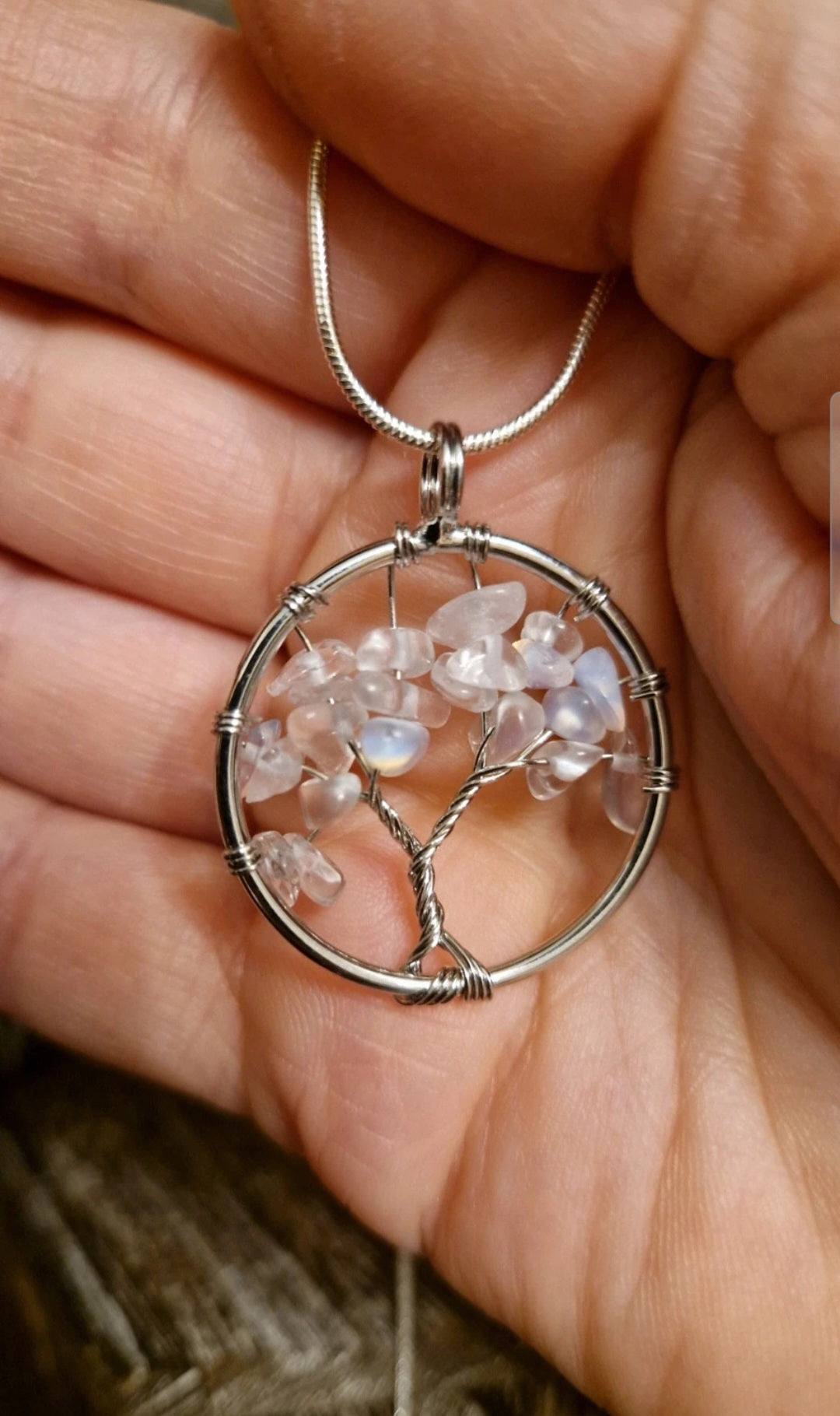 Opal Necklace Tree of Life