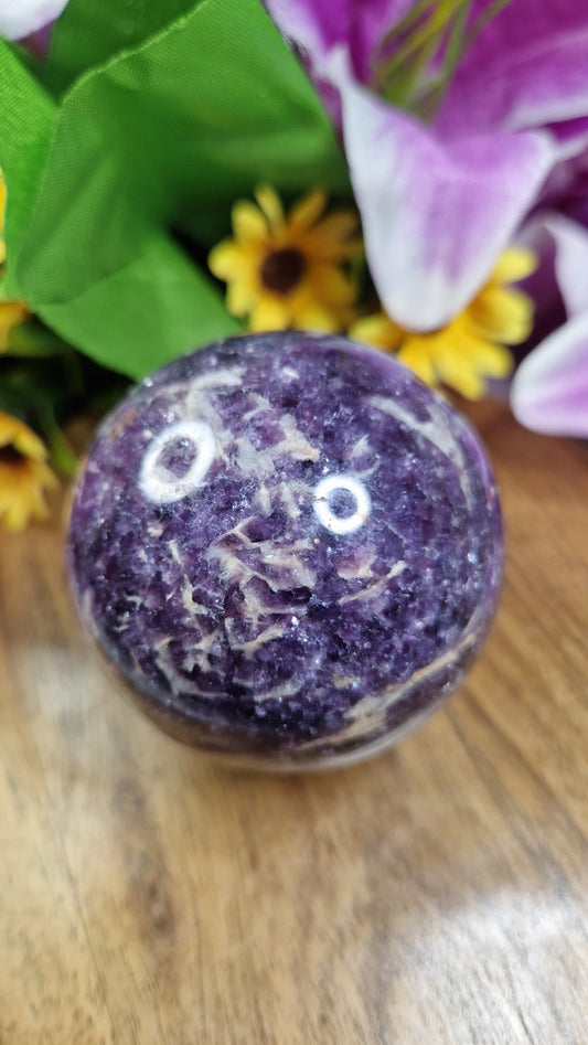 Lepidolite Sphere - 504