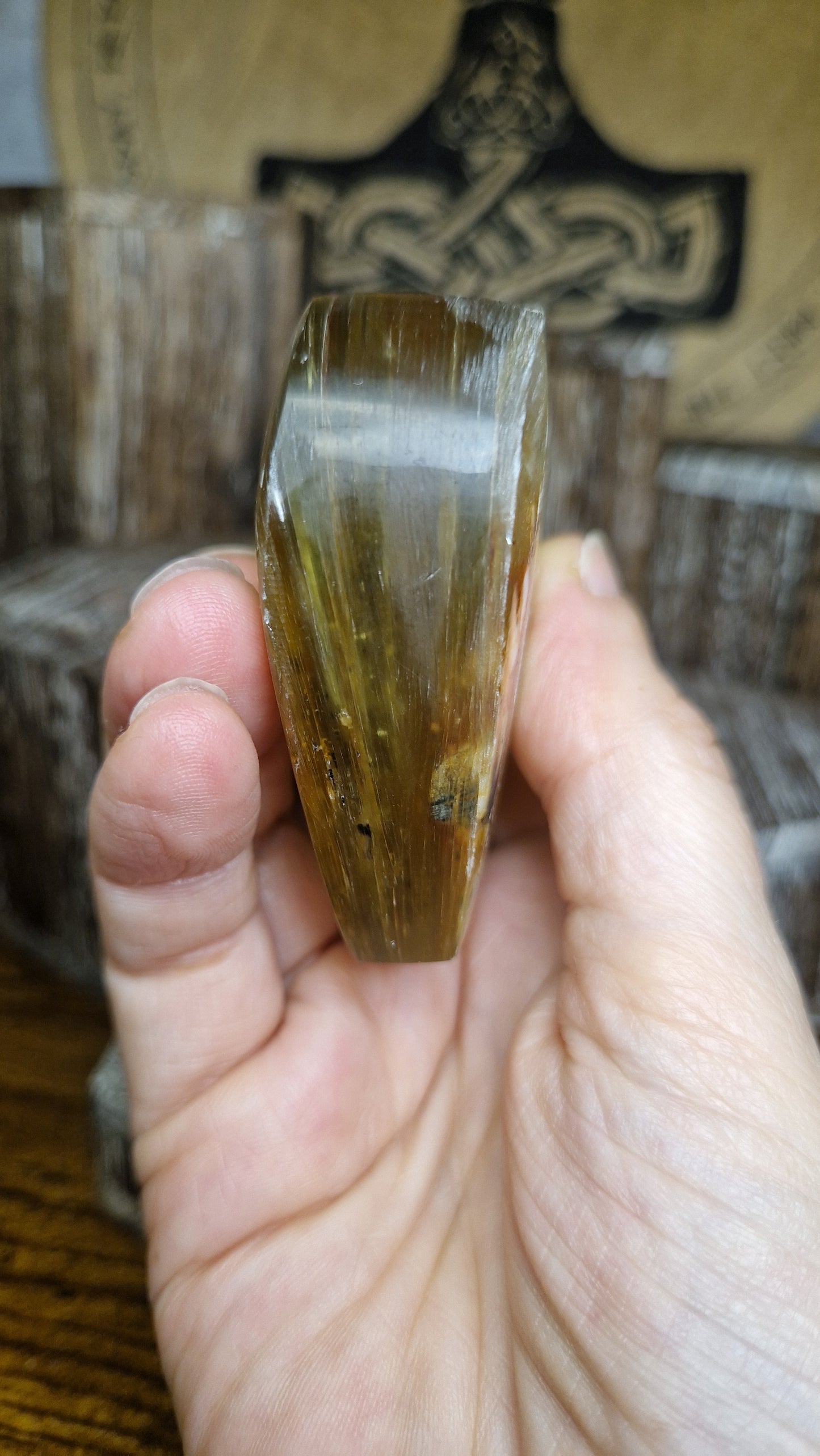 Golden Mica Heart - 82
