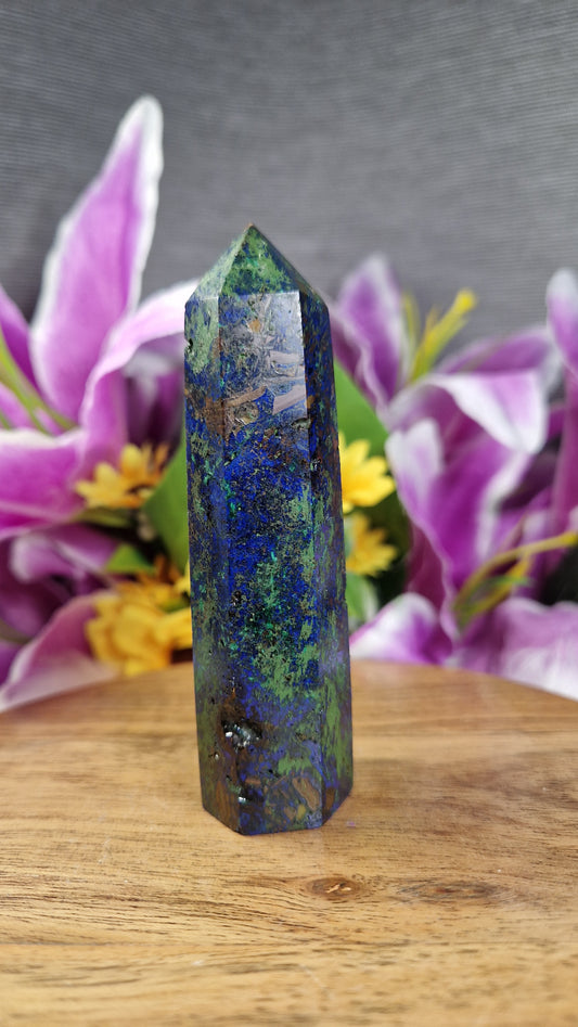 Malachite, Azurite and Cuprite Tower - 157