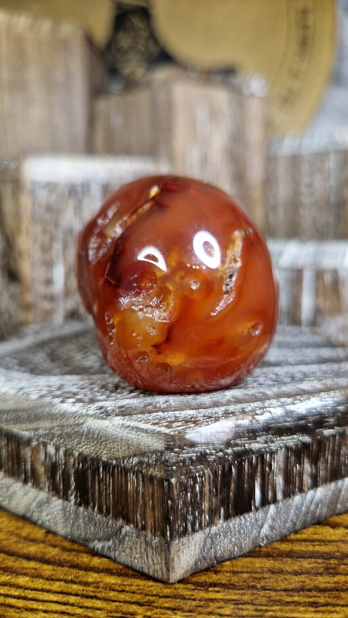 Carnelian Skull - 17