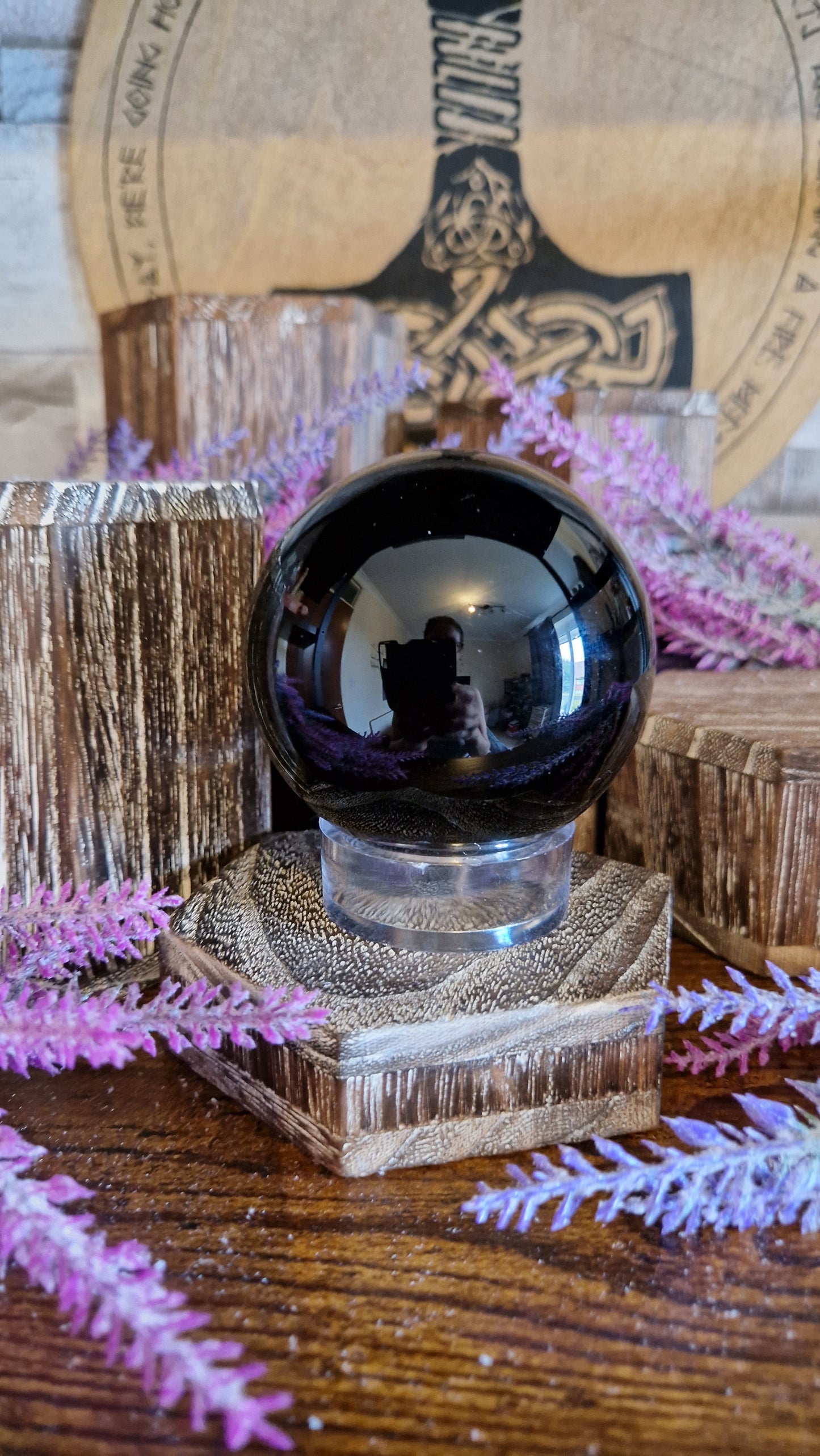 Black Obsidian Sphere - 139
