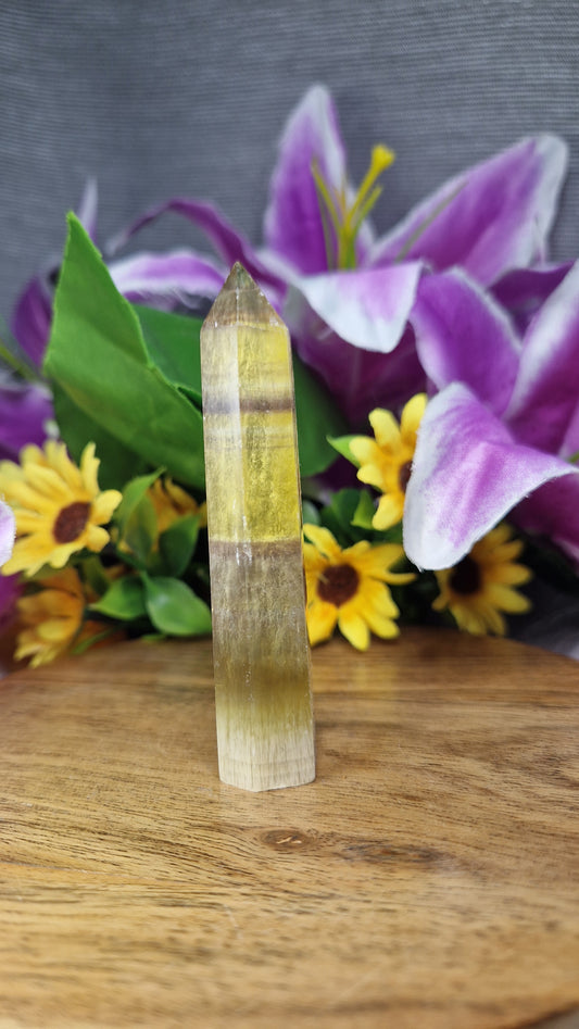 Yellow Fluorite Tower - 75