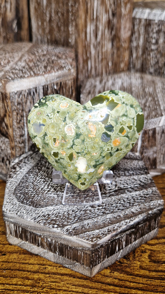 Rainforest Jasper Heart - 70
