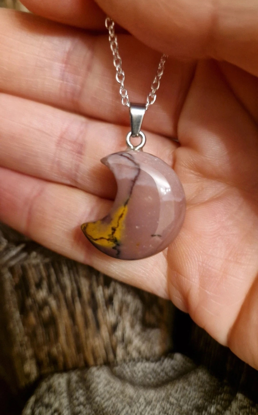 Mookaite Moon Necklace 1