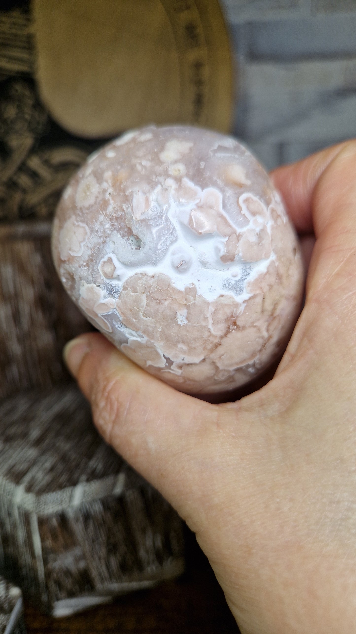 Flower Agate Skull - 9