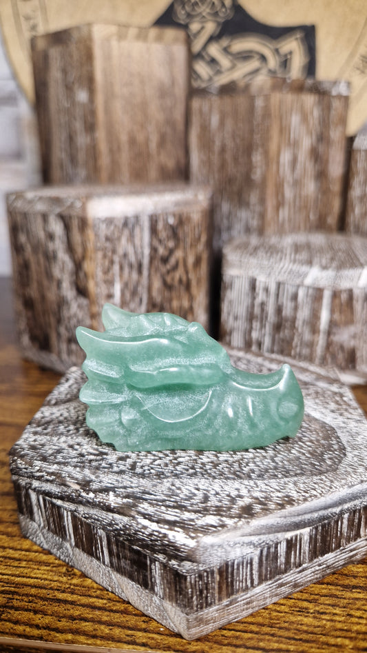 Green Aventurine Dragon's Head - 21