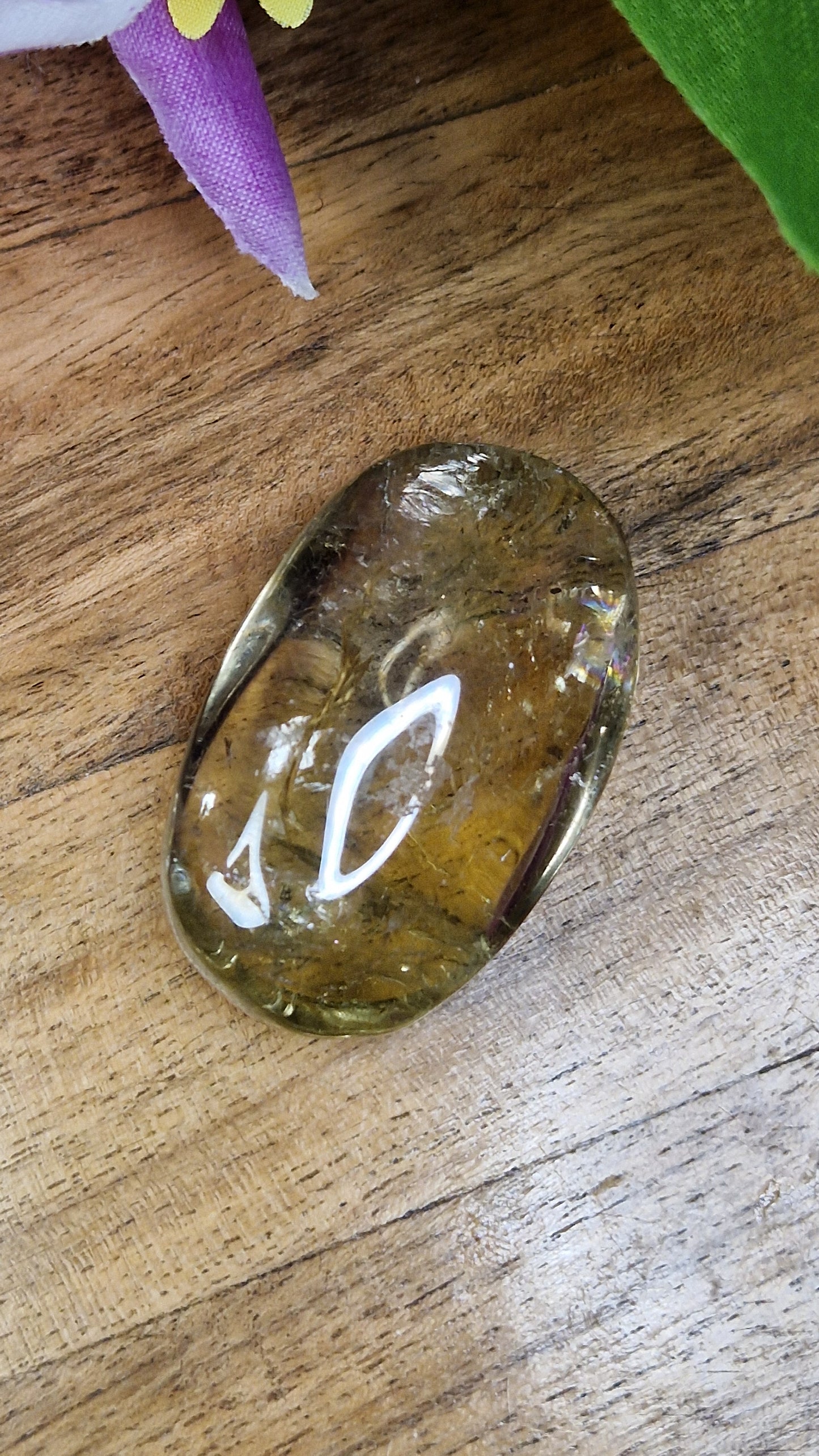 Citrine Palmstone - 389