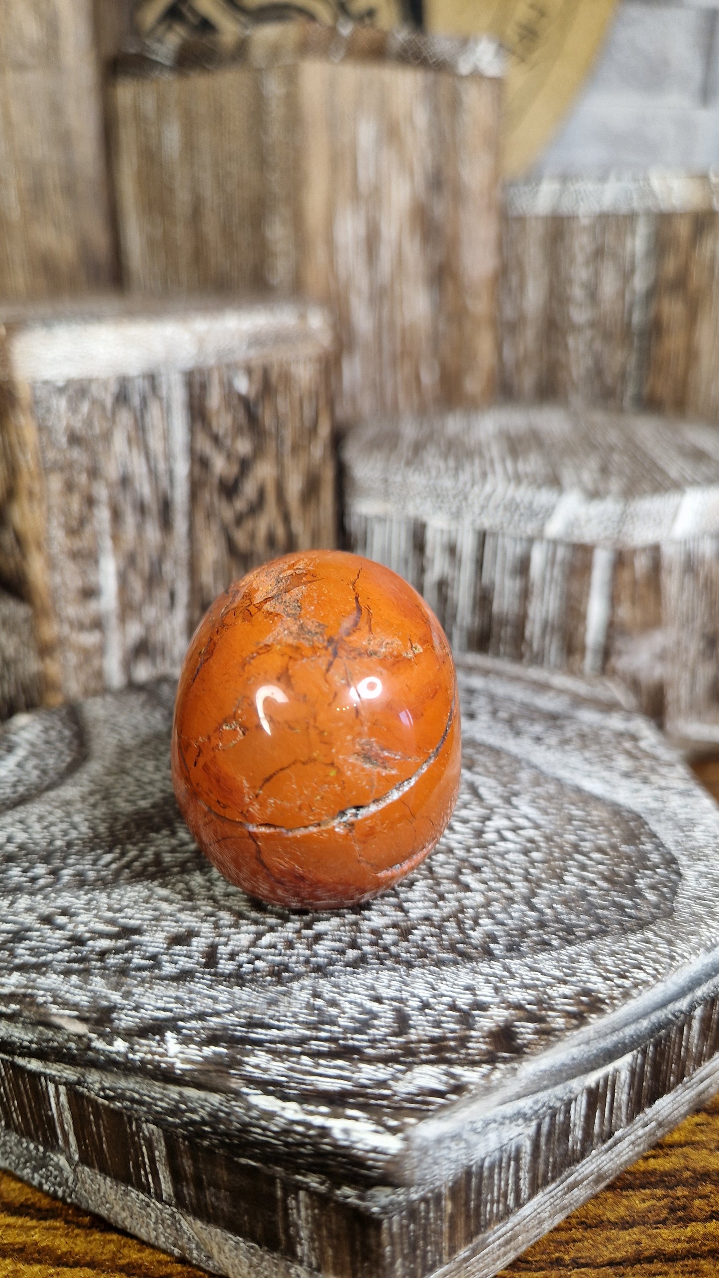 Red Jasper Skull - 23