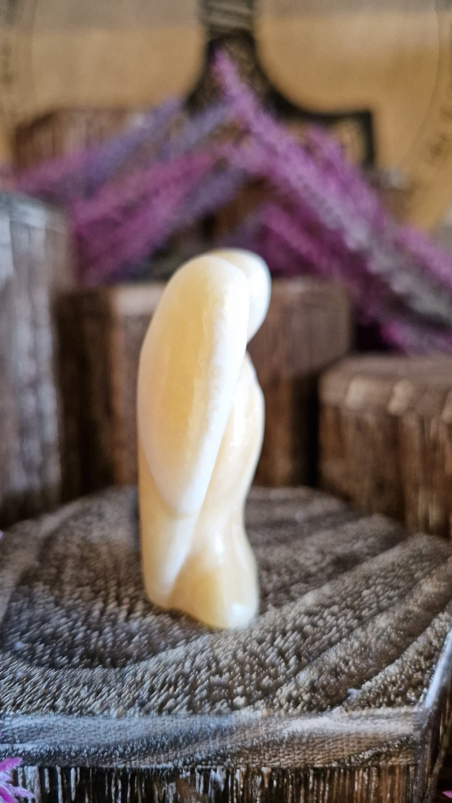 Yellow Calcite Angel - 9
