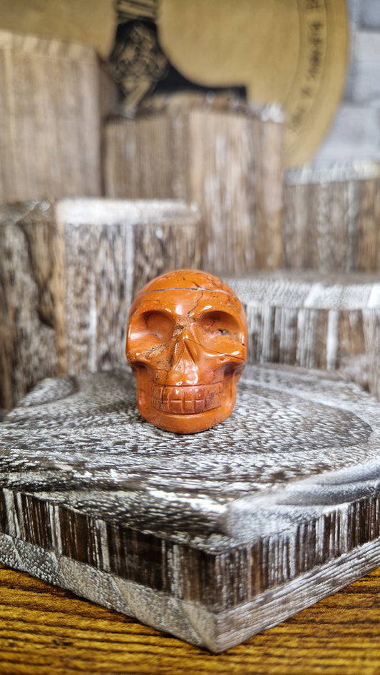 Red Jasper Skull - 23