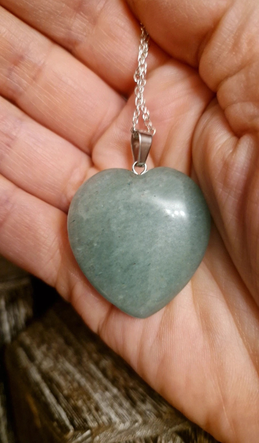 Green Aventurine Heart Necklace