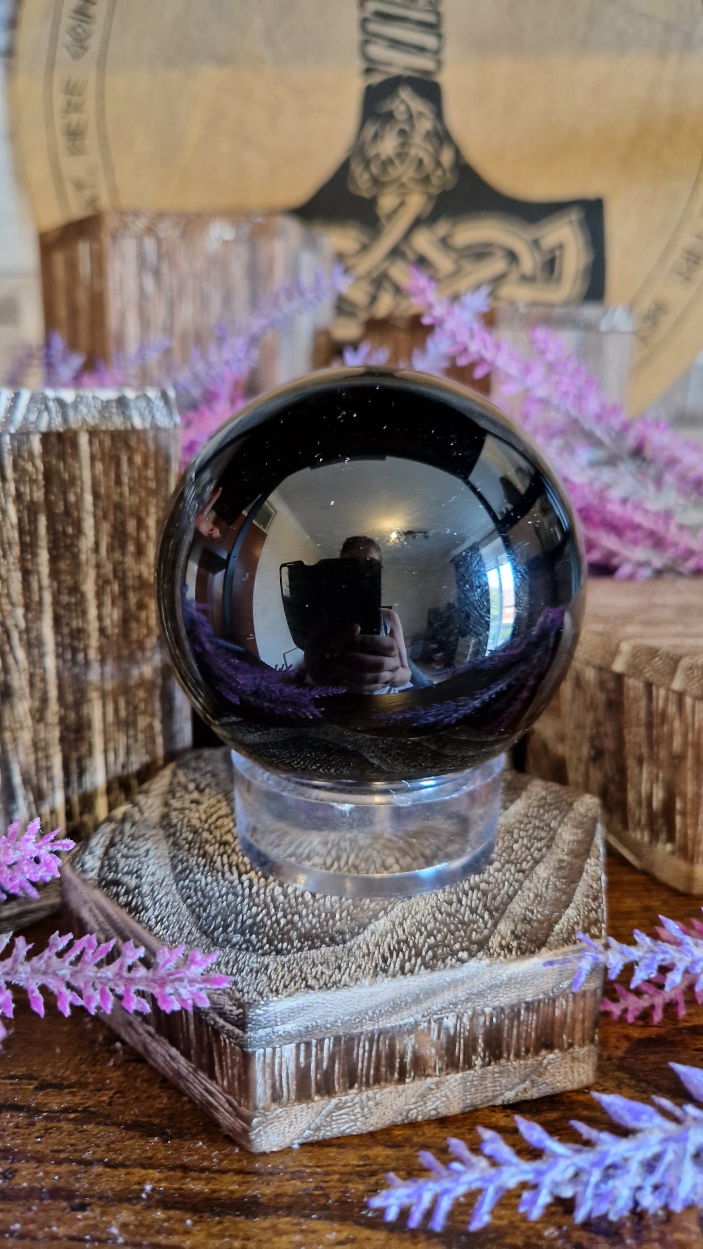 Black Obsidian Sphere - 138
