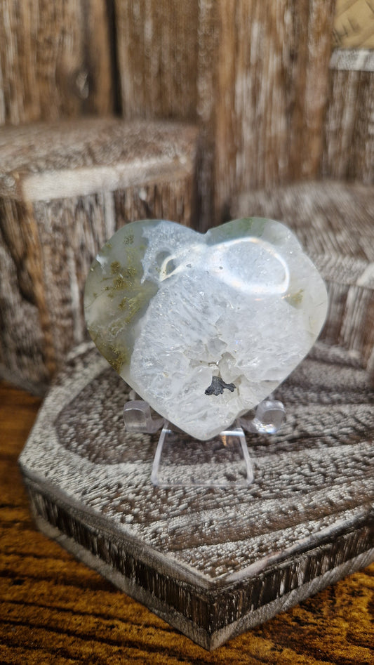 Moss Agate Heart - 76