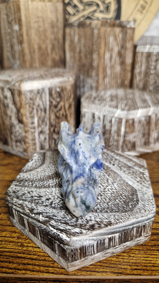 Lapis Lazuli Dragon's Head - 12