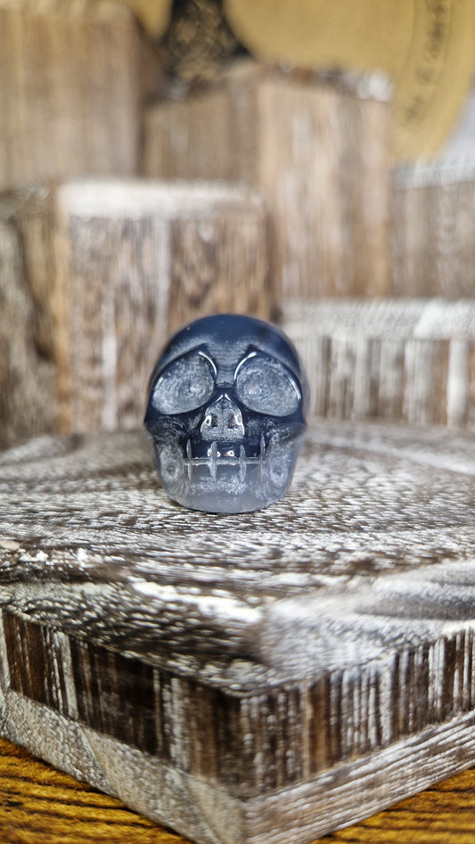 Black Agate Skull - 31