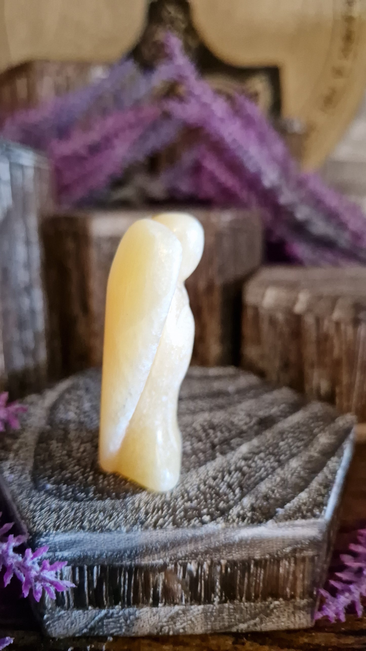 Yellow Calcite Angel - 10