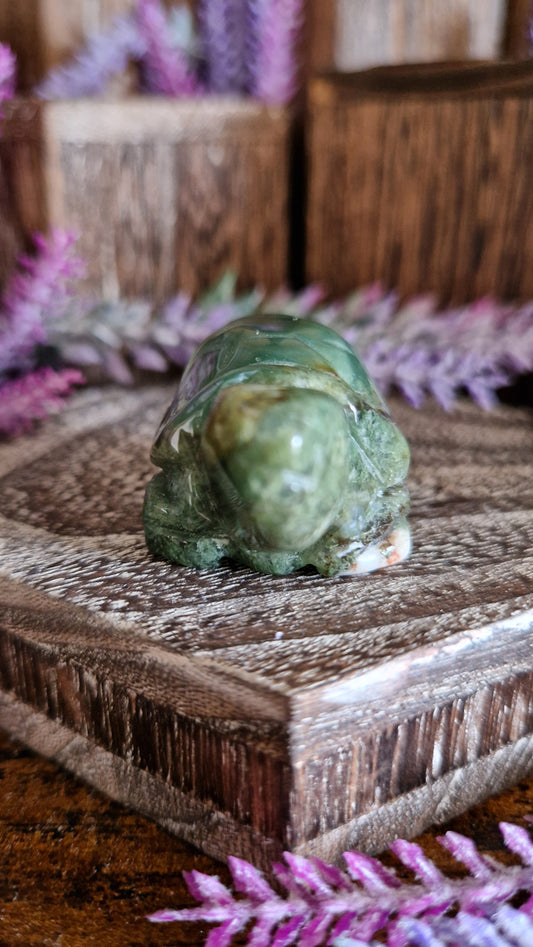 Moss Agate Turtle