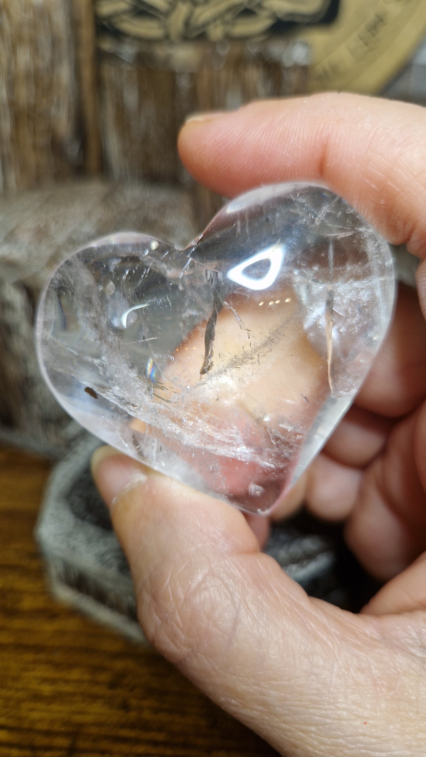 Clear Quartz Heart - 67