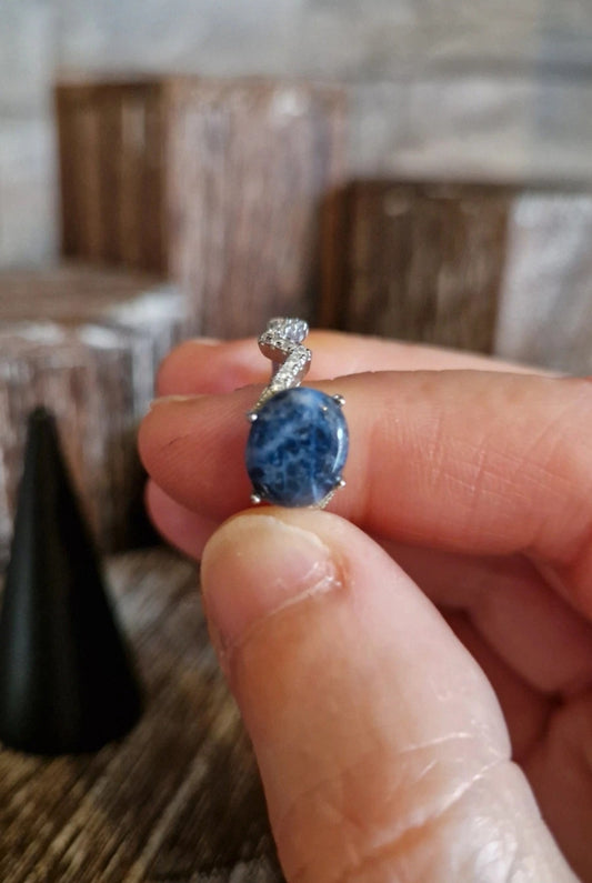 Sodalite Adjustable Ring