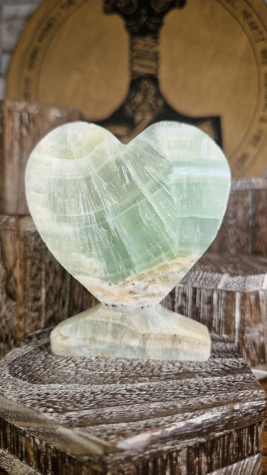 Caribbean Calcite Heart - 84