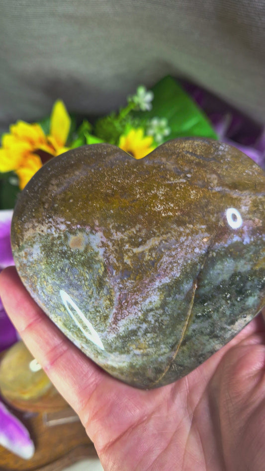 Ocean Jasper Heart - 383