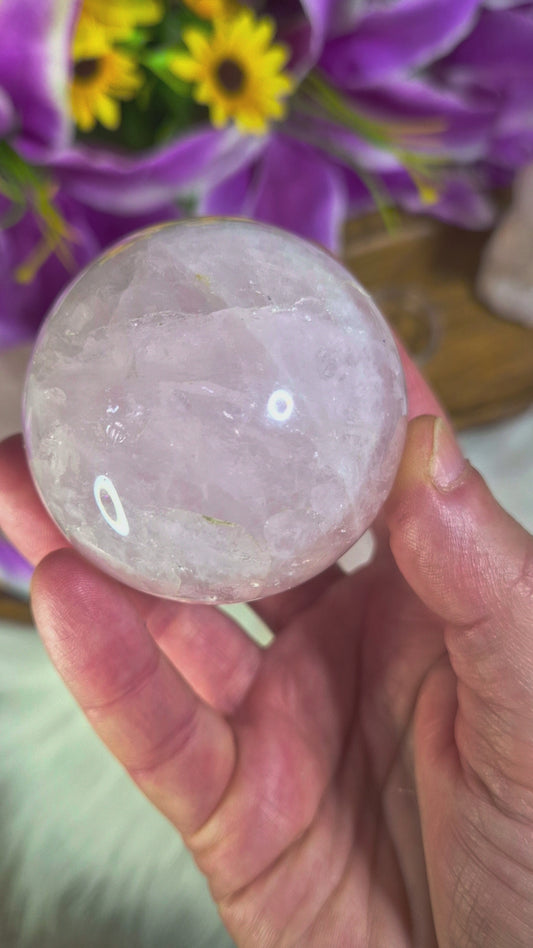 Rose Quartz Sphere - 355