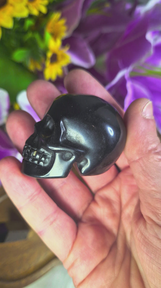 Black Obsidian Skull - 443