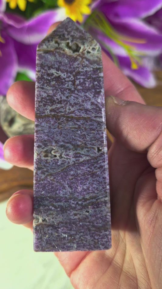 Purple Sphalerite Tower  - 68