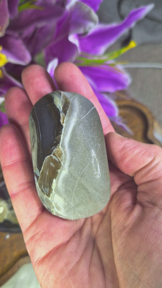 Volcano Agate Palmstone - 441