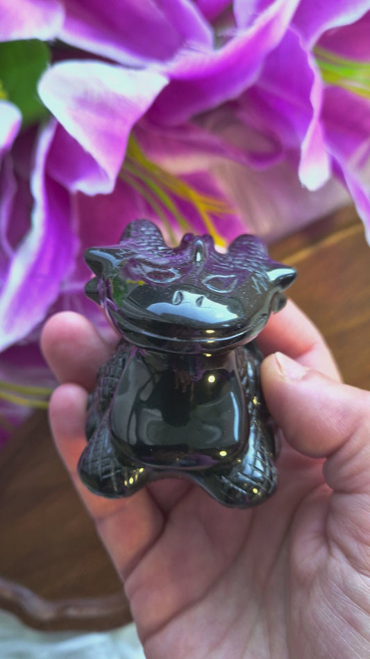 Black Obsidian Toothless Dragon - 247
