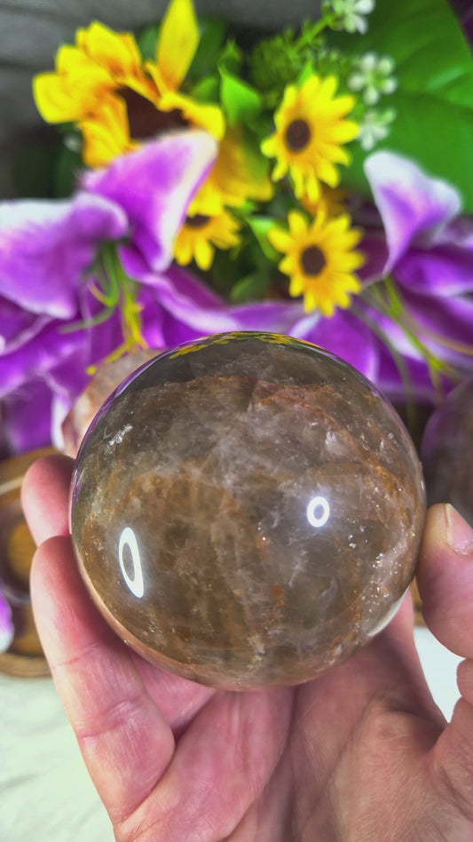 Fire Quartz Sphere - 297
