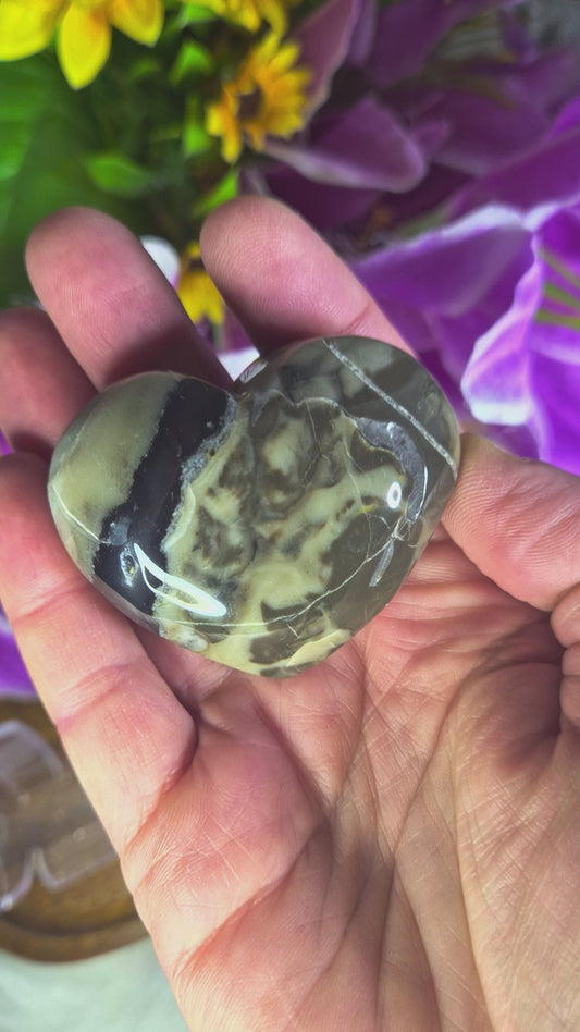 Volcano Agate Heart - 438