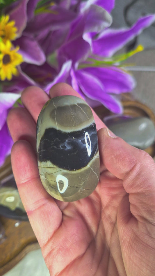 Volcano Agate Palmstone - 440