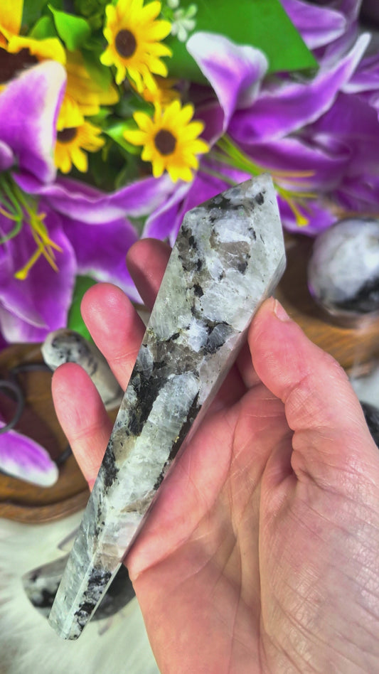 Moonstone Wand with Stand - 225