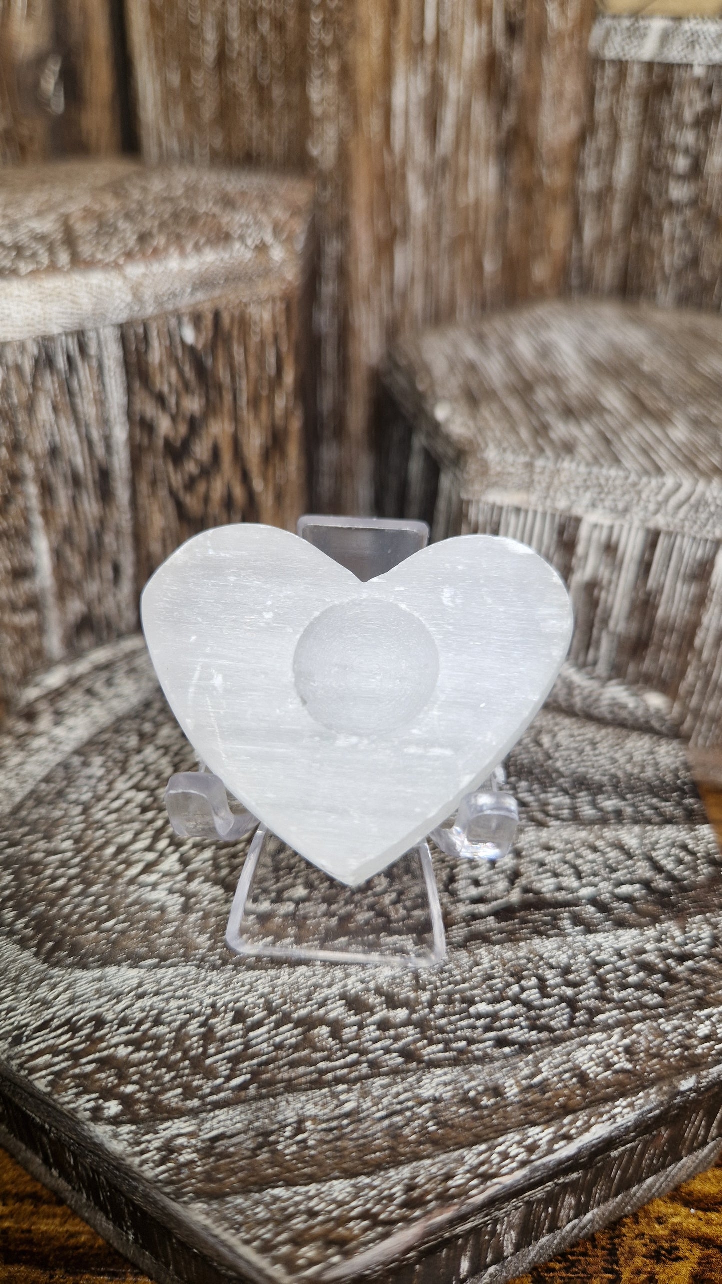 Selenite Heart  - 94