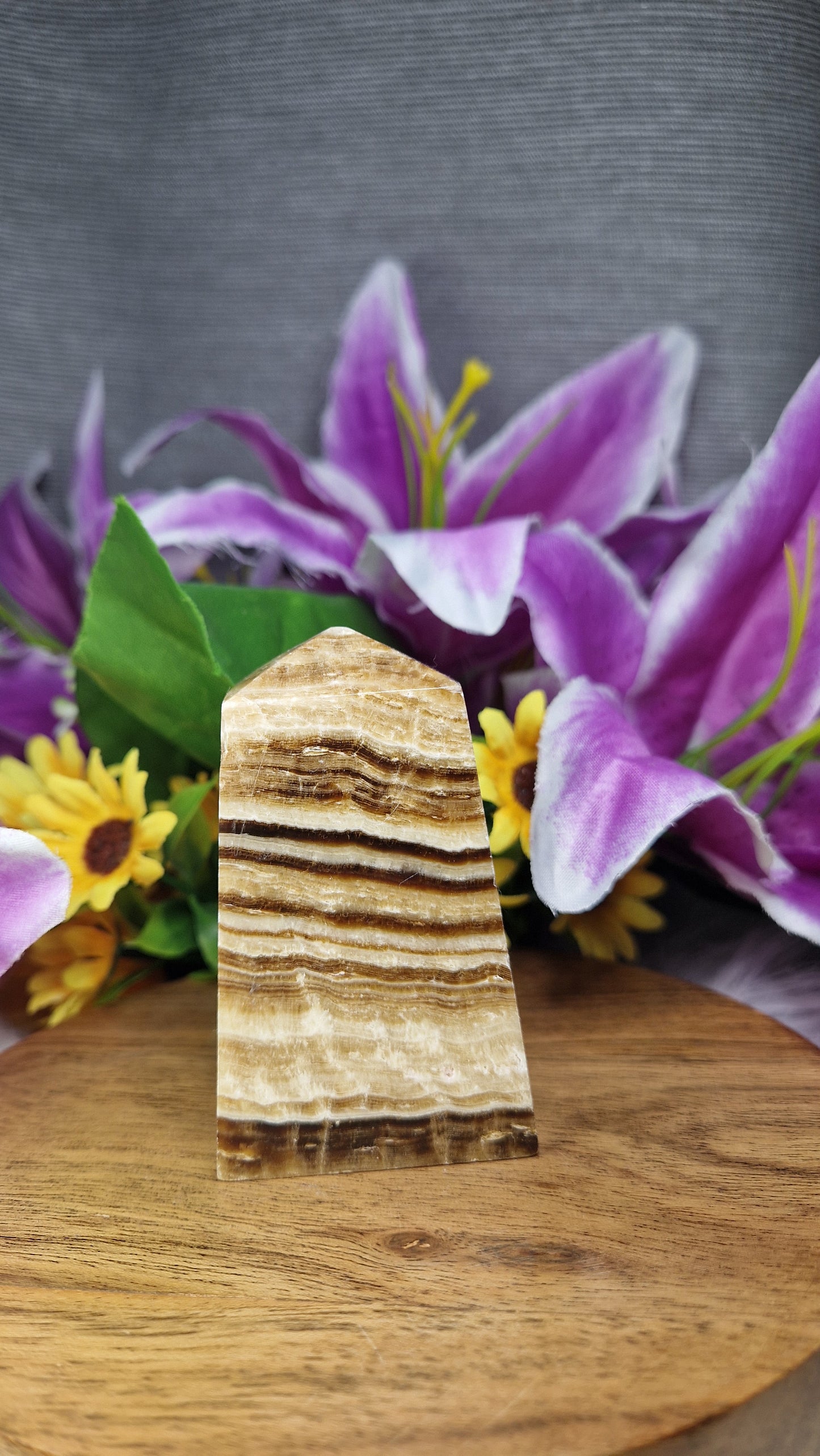 Chocolate Calcite Tower - 27